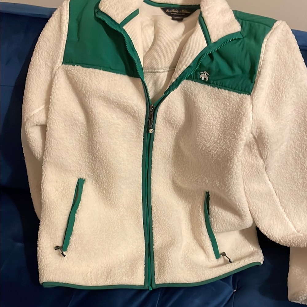 Brooks Brothers Green and White Performance Jacket - Picture 2 of 7